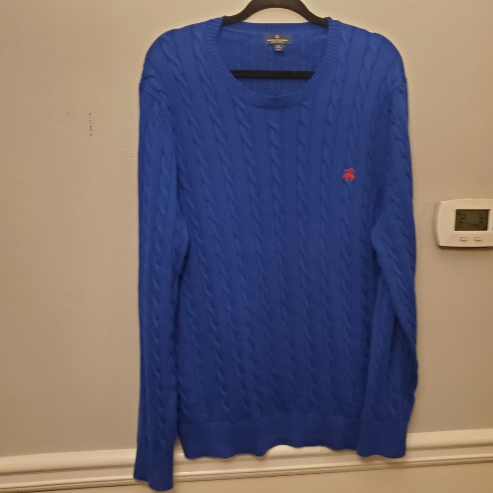 Brooks brothers supima cotton cable knit sweater